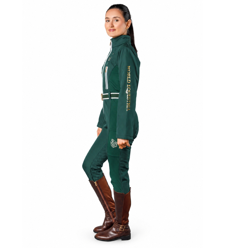 EQUISUIT Hunter's Grove Diamond Edition Equestrian Suit - Forest Green-1