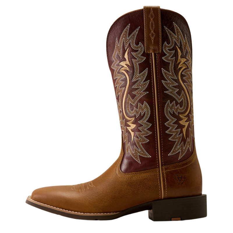 Ariat Men's Sport Colter Wide Square Toe Cowboy Boot - Sorrel Crunch-1