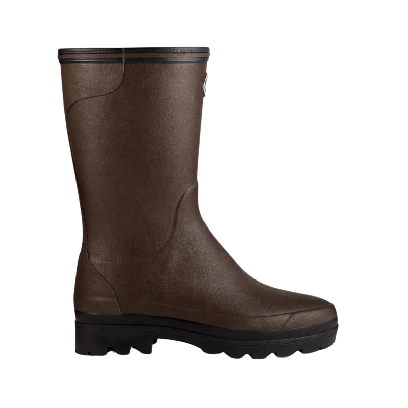 Le Chameau Women's Giverny Neoprene Lined Bottillon - Dark Brown-1