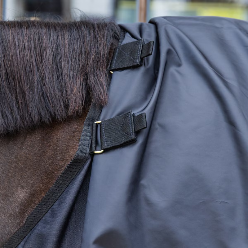 Kentucky All Weather Comfort 200g Turnout Rug Neck - Black-1