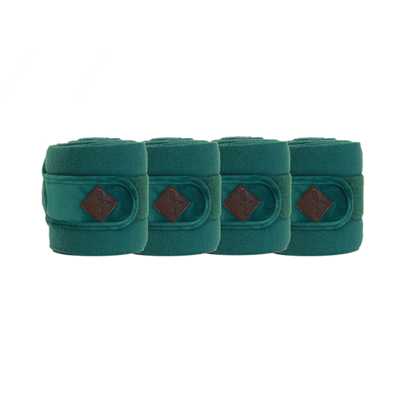 Kentucky Velvet Polar Fleece Bandages - Pine Green-1