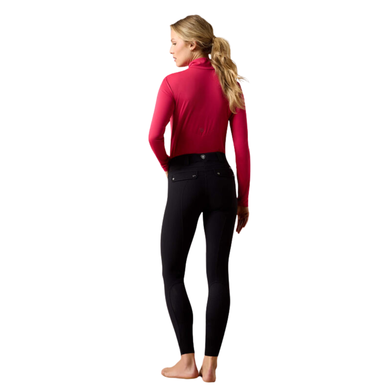 Ariat Women's Tri Factor Vivacity Heat Half Grip Breeches - Black-1