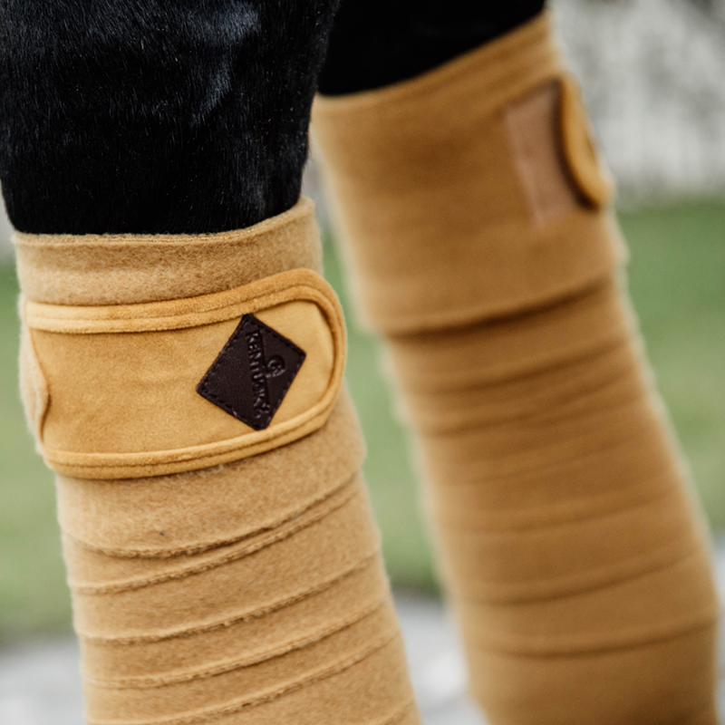 Kentucky Velvet Polar Fleece Bandages - Mustard-1