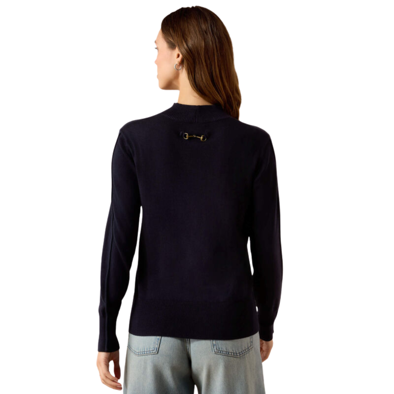 Ariat Women's Coney Sweater - Show Navy-1