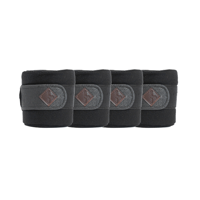 Kentucky Polar Fleece Glitter Bandages - Black-1
