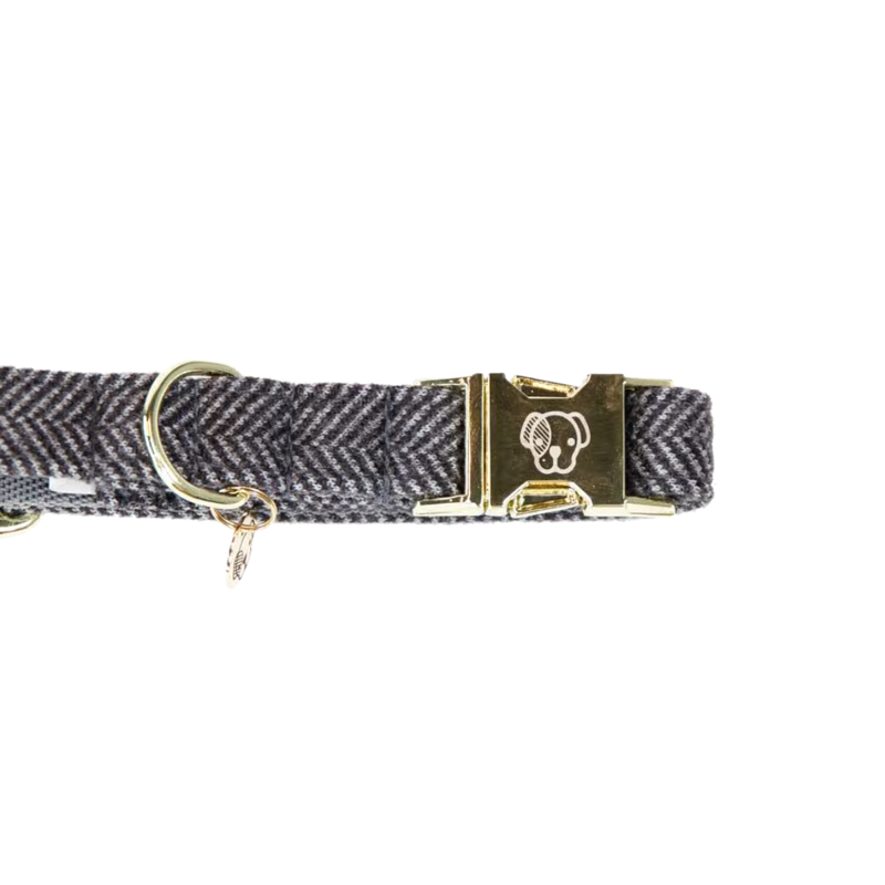 Kentucky Wool Dog Collar - Grey-1