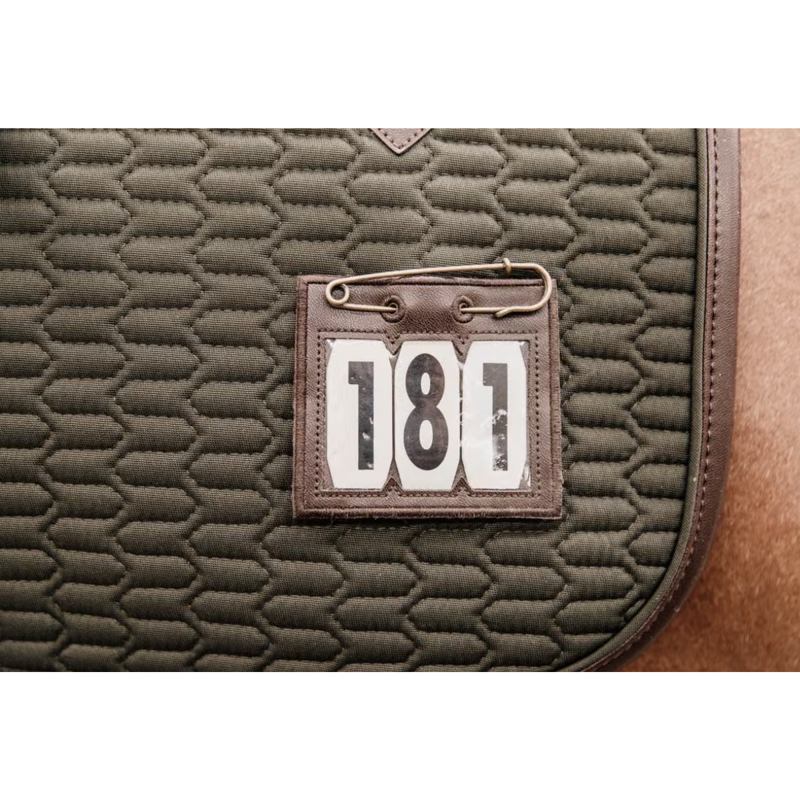 Kentucky Saddlepad Number Holder - Brown-1