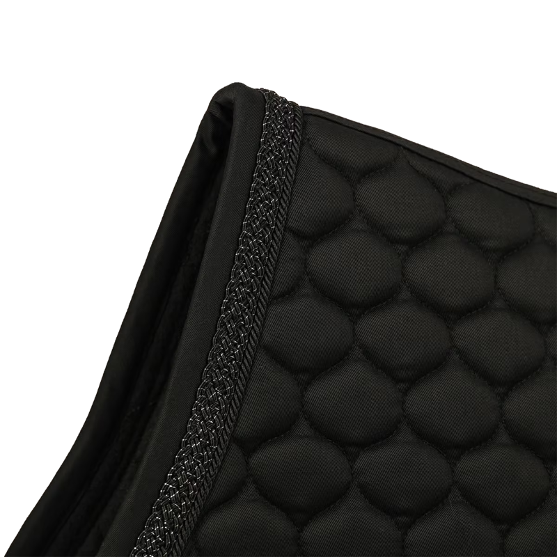 Kentucky Classic Onion Plaited Glitter Rope Jumping Saddlepad Full - Black-1