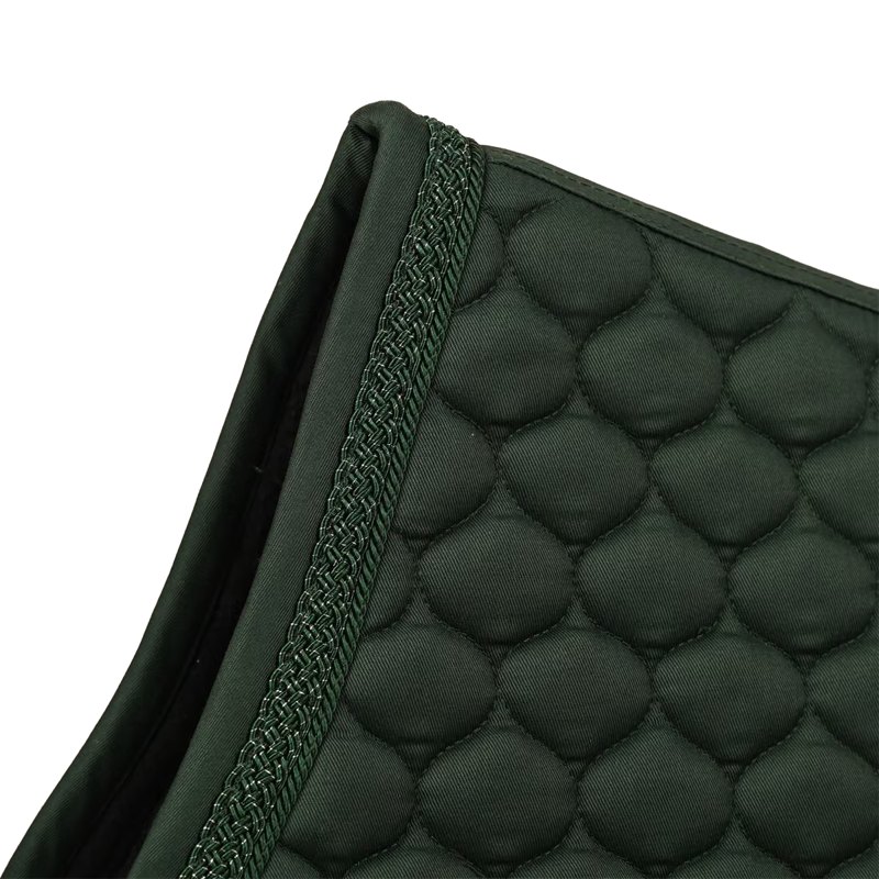 Kentucky Classic Onion Plaited Glitter Rope Jumping Saddlepad Full - Dark Green-1