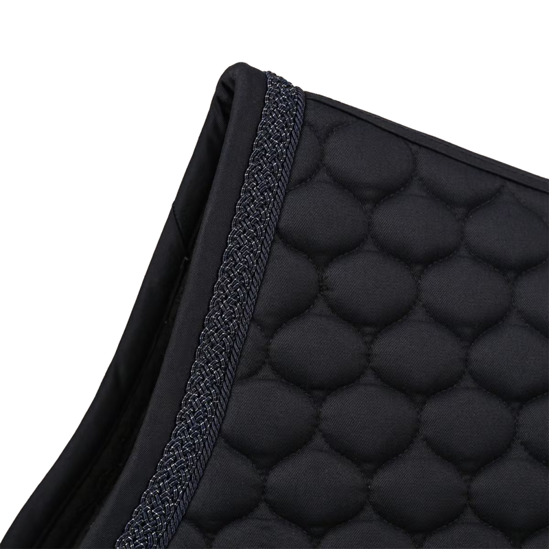 Kentucky Classic Onion Plaited Glitter Rope Jumping Saddlepad Full - Navy-1