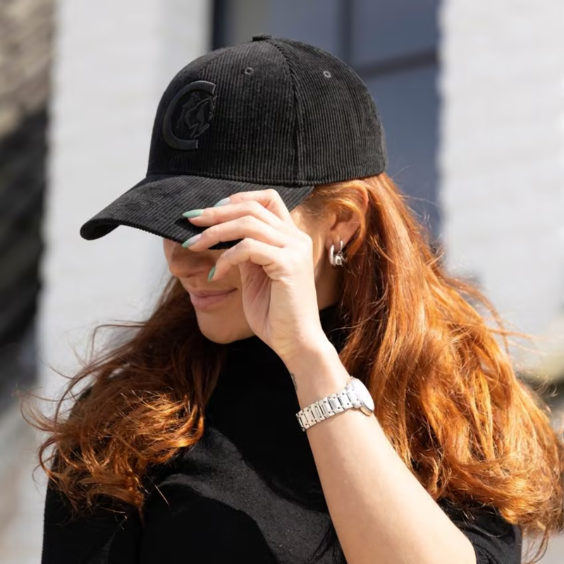 Kentucky Corduroy Baseball Cap - Black-1