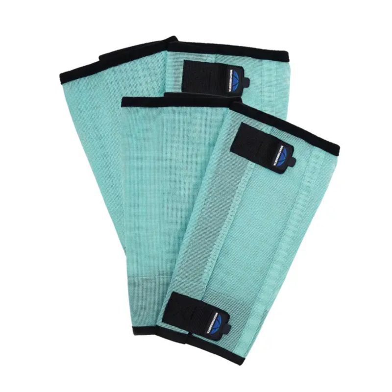 WeatherBeeta ComFiTec Dura-Mesh Fly Wraps - Turquoise/Black-1