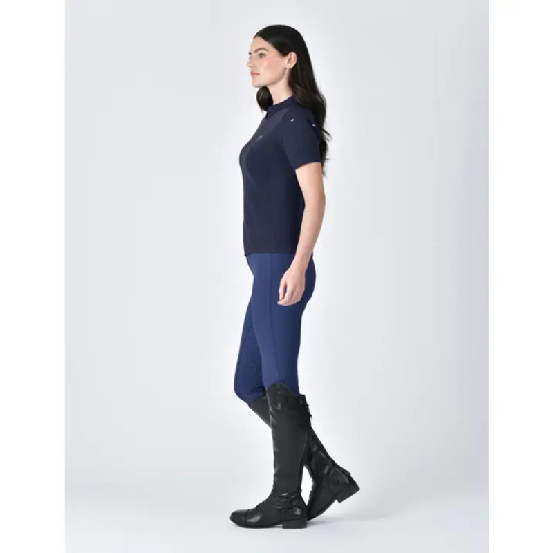 WeatherBeeta Ladies 37.5 Short Sleeve Performance Polo - Navy-2