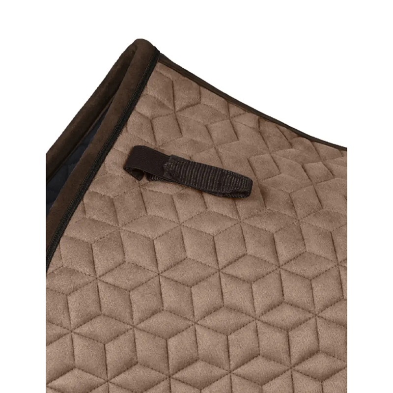 WeatherBeeta Suede Elite Air-Tec Jump Shaped Saddlepad - Fawn-1