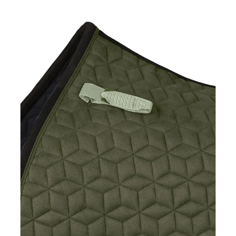 WeatherBeeta Suede Elite Air-Tec Jump Shaped Saddlepad - Olive-1