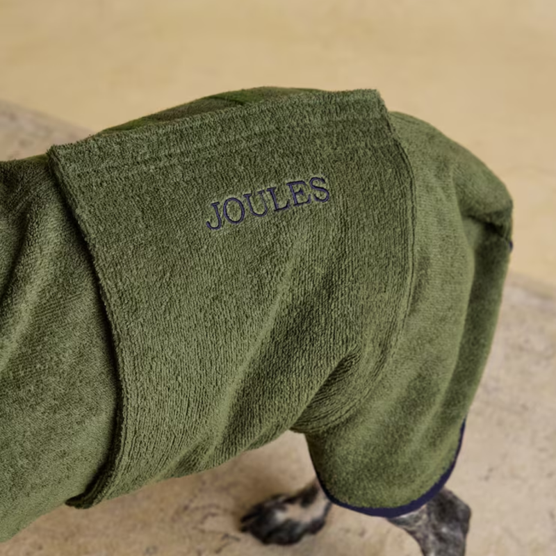 Joules Drying Dog Coat - Khaki-3