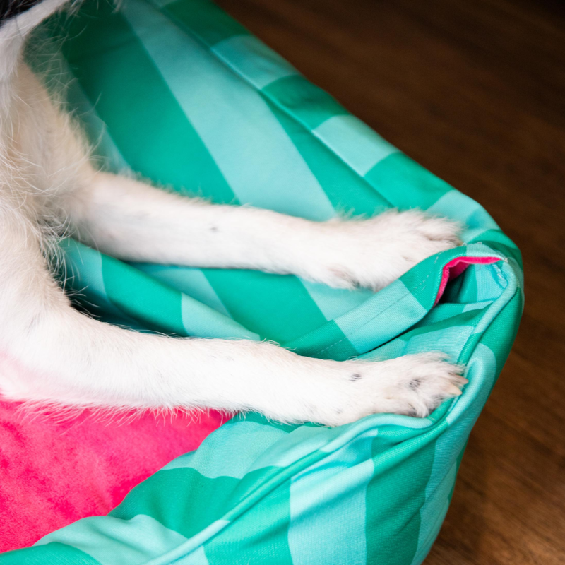 Rosewood Burrow Box Bed - Green/Pink-2