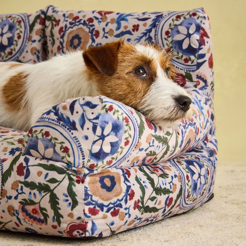 Joules Festival Floral Dog Sofa - Small-1