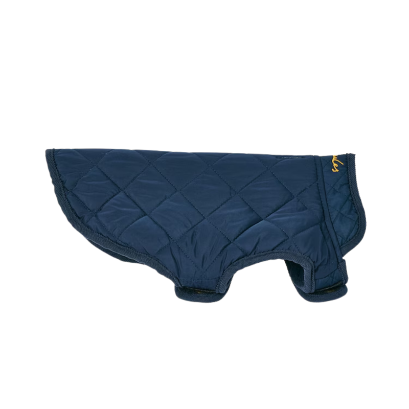 Joules Quilted Dog Coat - Navy-1