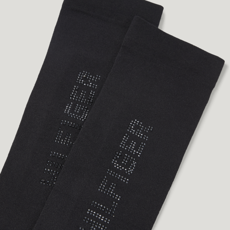 Tommy Hilfiger Keddie Women's Rhinestone Socks - Black-1