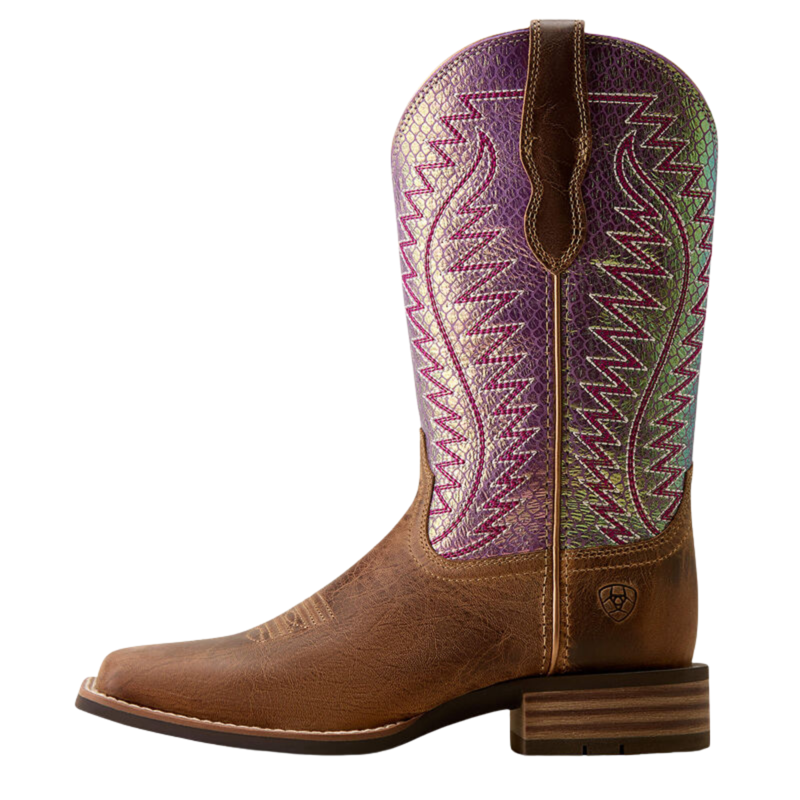 Ariat Women's Monte Vista Wide Square Toe Western Boot - Autumn Tan-1