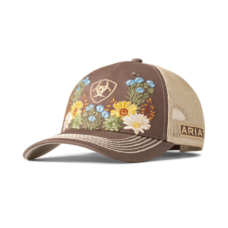 Ariat Women's Flower Cap - Brown