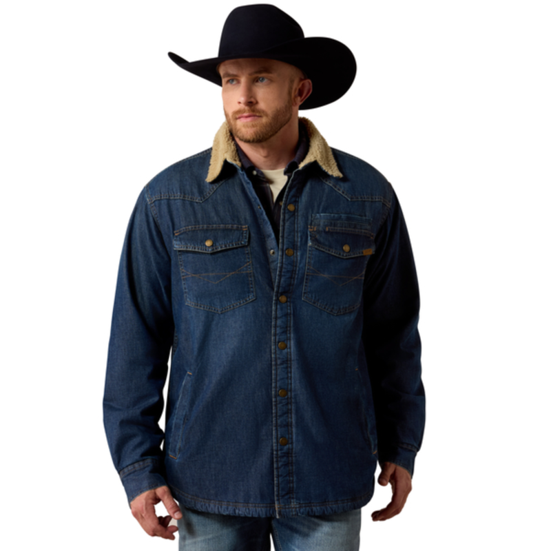 Ariat Men's Sherpa Lined Shirt Jacket - Stewart