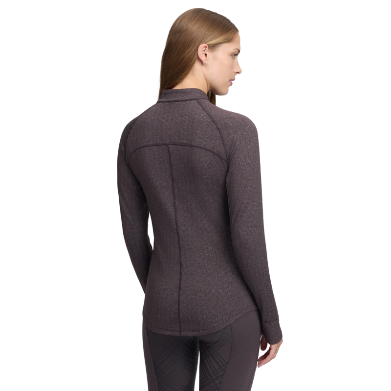 LeMieux Heritage Herringbone Base Layer - Cocoa-1