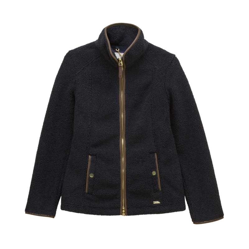 Joules Ladies Borg Heritage Full Zip - Navy-9
