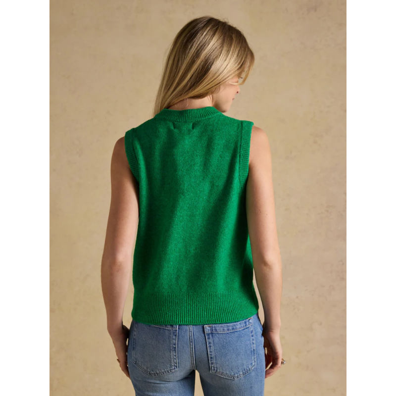 Joules Ladies Holly Knitted Vest - Olive-2