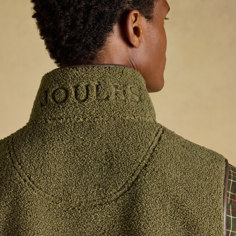 Joules Men's Heritage Borg Gilet - Green-1