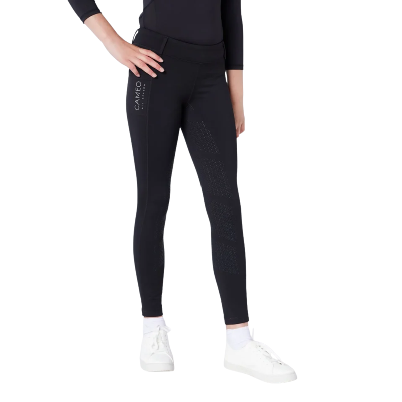 Cameo Junior All season riding tights - Black-3