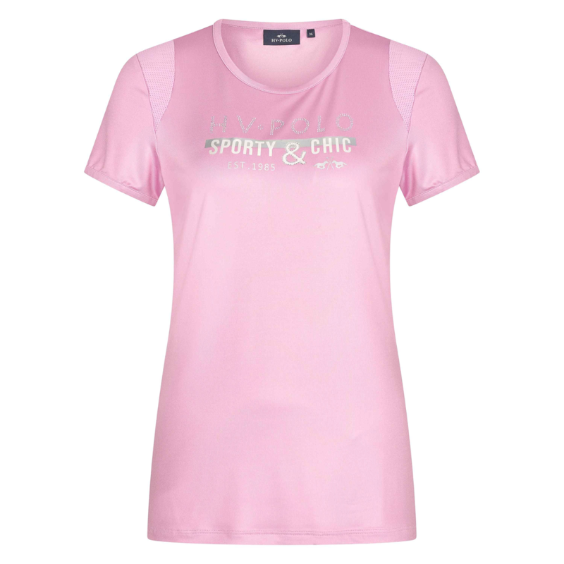 HV Polo Ladies Ariel Tech T-Shirt - Wild Rose-1