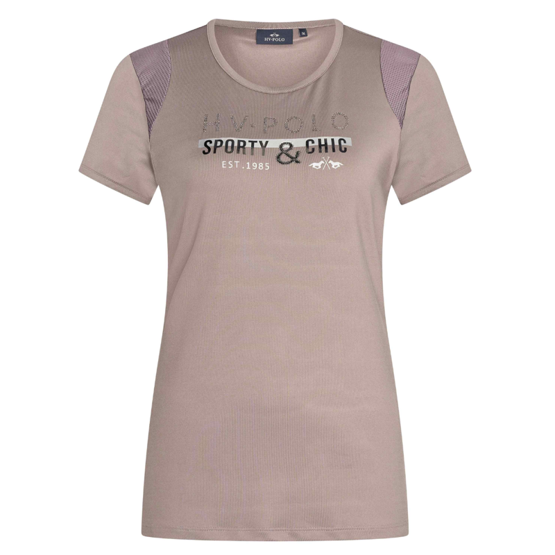 HV Polo Ladies Ariel Tech T-Shirt - Espresso-1