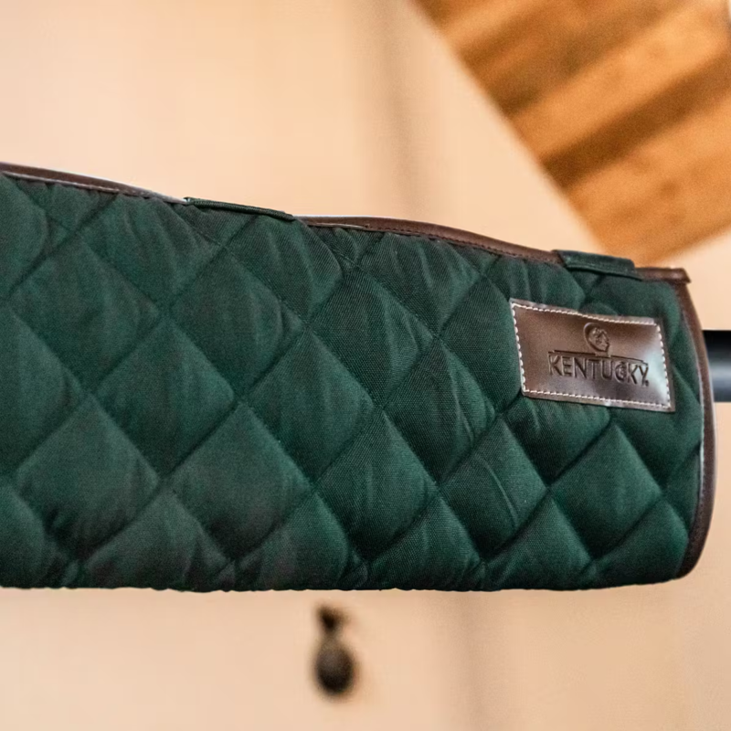 Kentucky Stable Head Protector - Dark Green-1