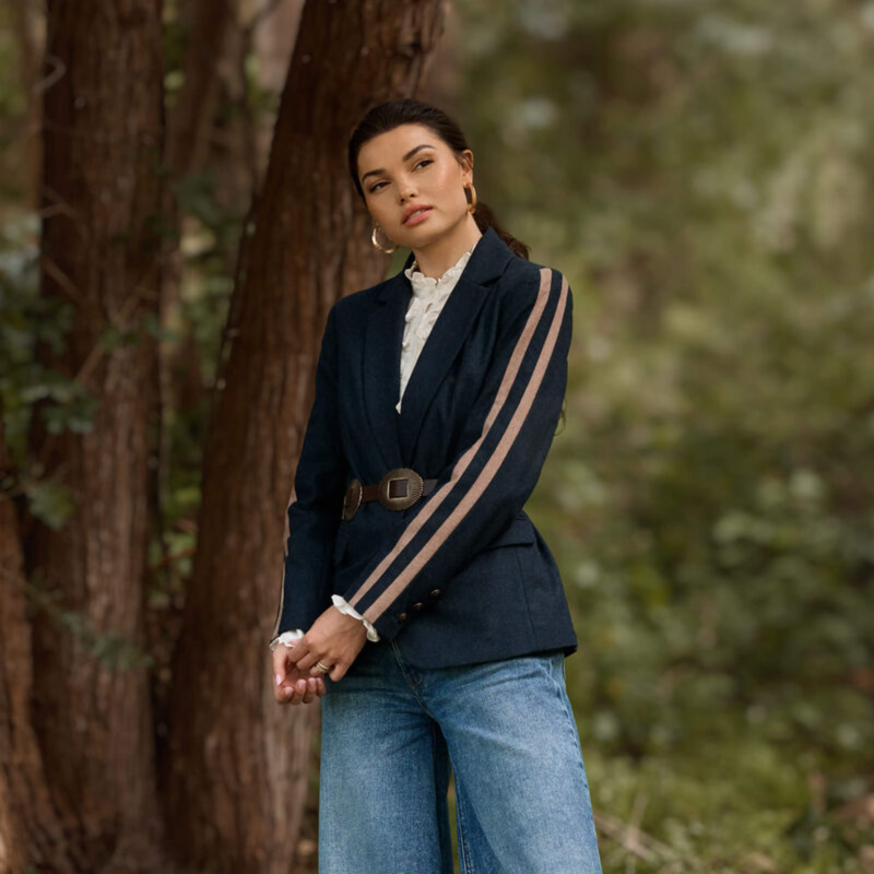 Ariat Women's Dornie Blazer - Navy-6