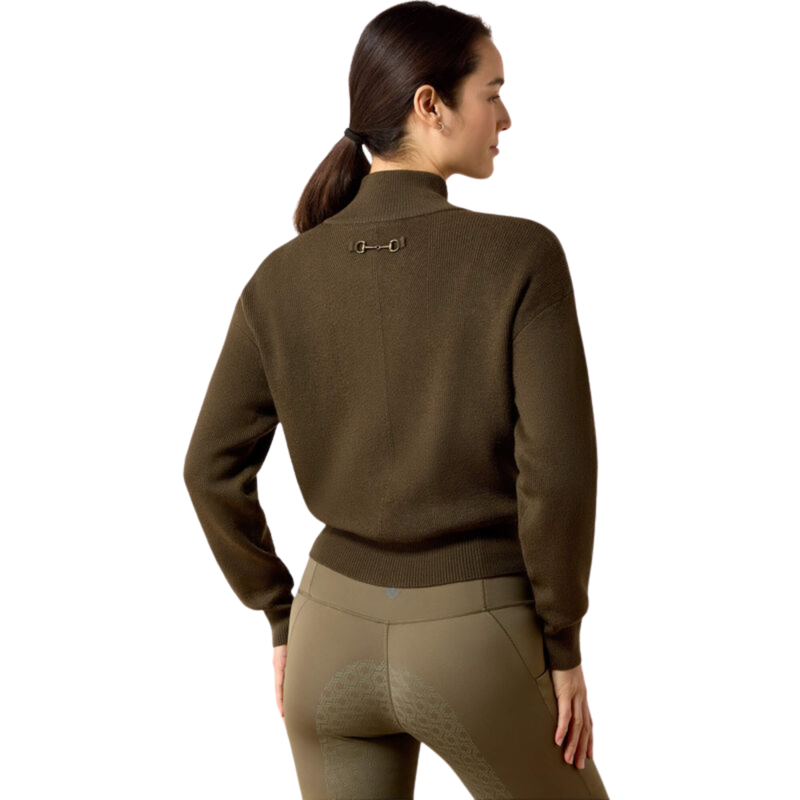 Ariat Women's Foxleigh 1/2 Zip Sweater - Earth-1