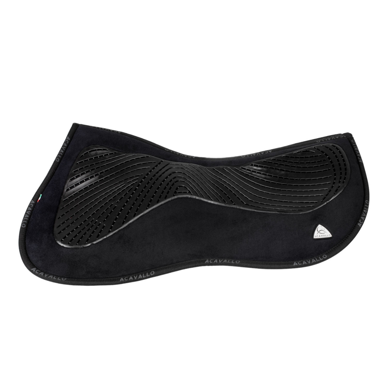 Acavallo Gel and Memory Foam Half Pad Black - Size 3 -1