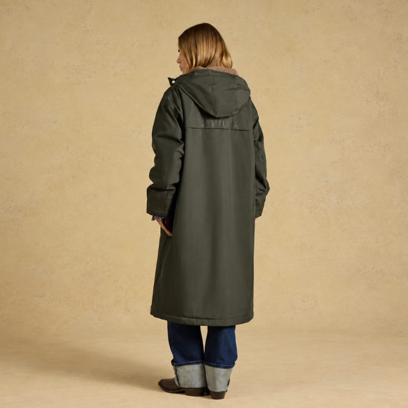 Joules Ladies Coverall Coat - Green-1