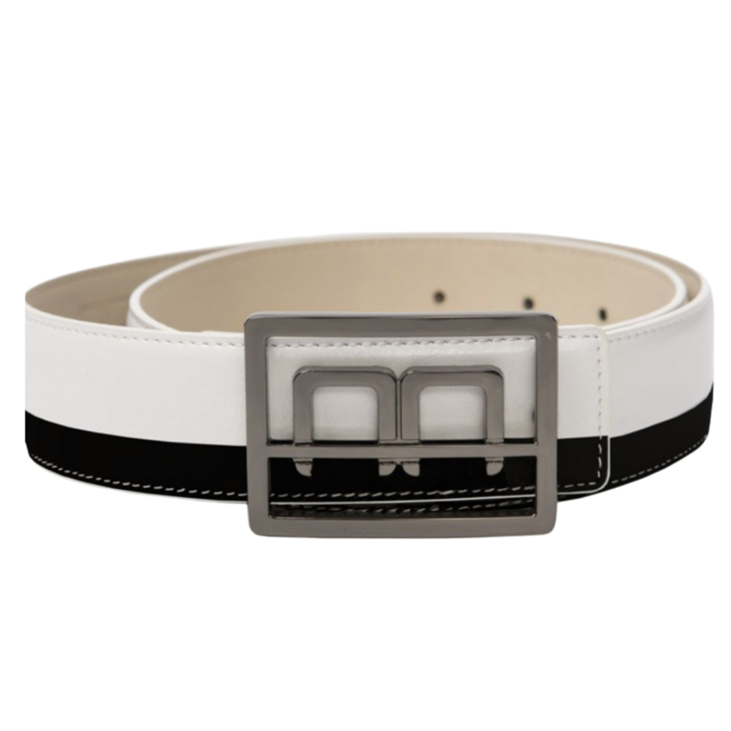 Horseware AA Platinum Stripe Belt - Black /White-1