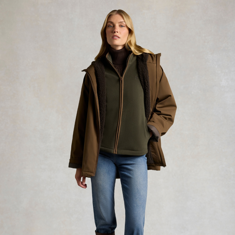 Holland Cooper Country Fleece Jacket - Classic Khaki-4