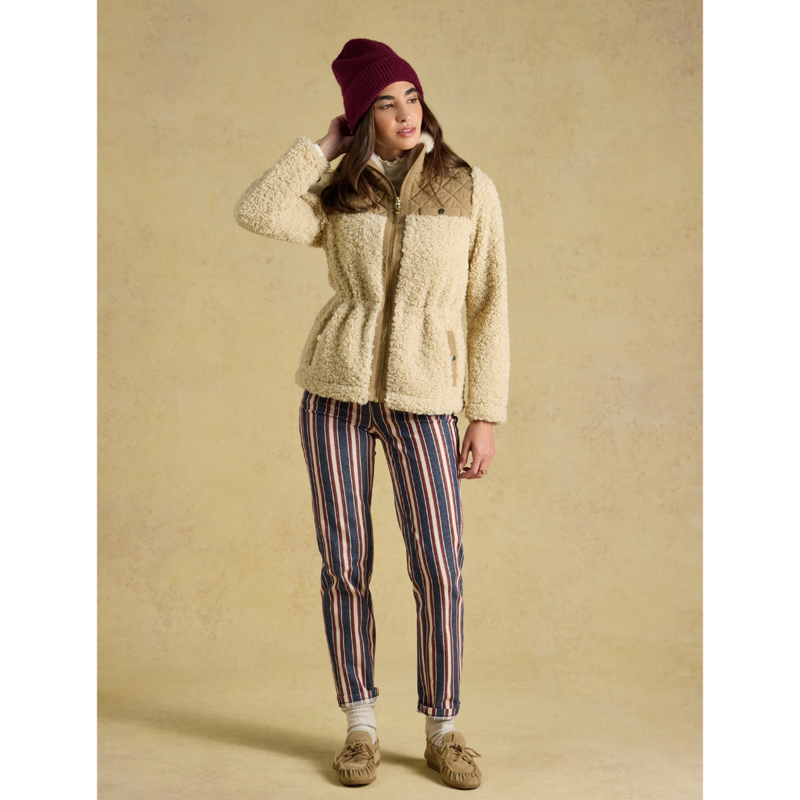 Joules Ladies Fine Knit Beanie - Berry Red-4
