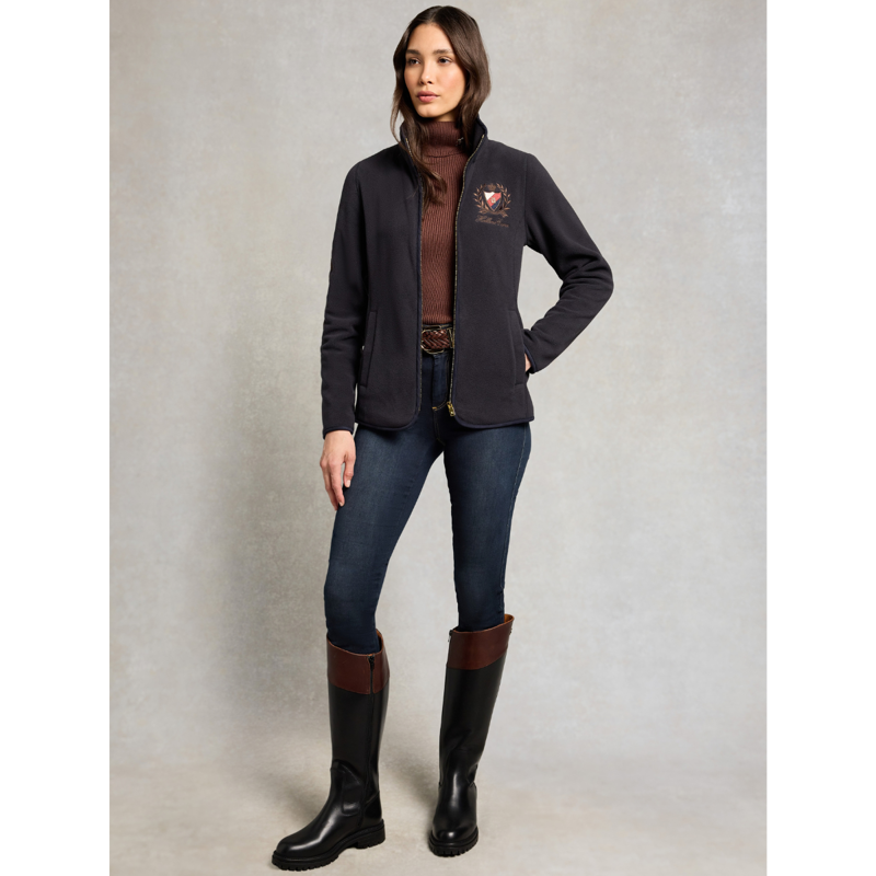 Holland Cooper Cranborne Fleece Jacket - Ink Navy-2