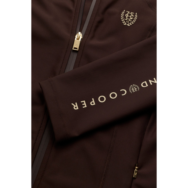 Holland Cooper Chiltern Zip Training Top - Chocolate-4