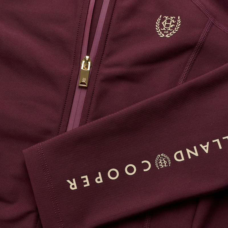 Holland Cooper Chiltern Zip Training Top - Mulberry-3