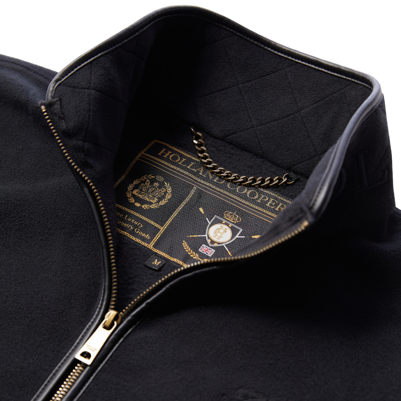 Holland Cooper Men's Country Fleece Quarter Zip - Black-7