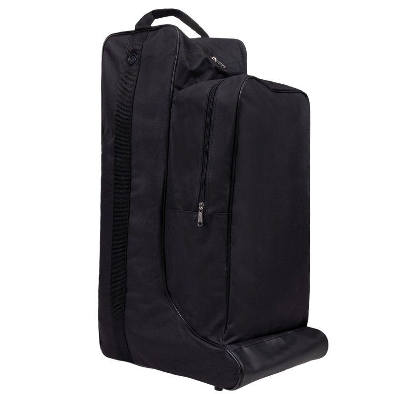 QHP Combi boots-helmet bag - Black