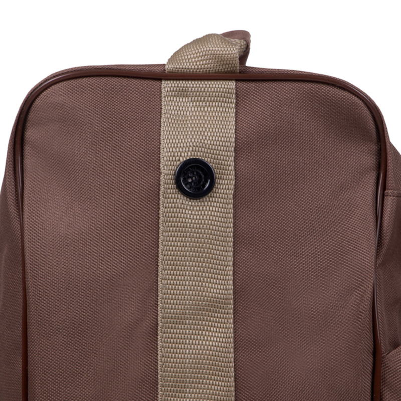 QHP Combi boots-helmet bag - Brown/Beige-1