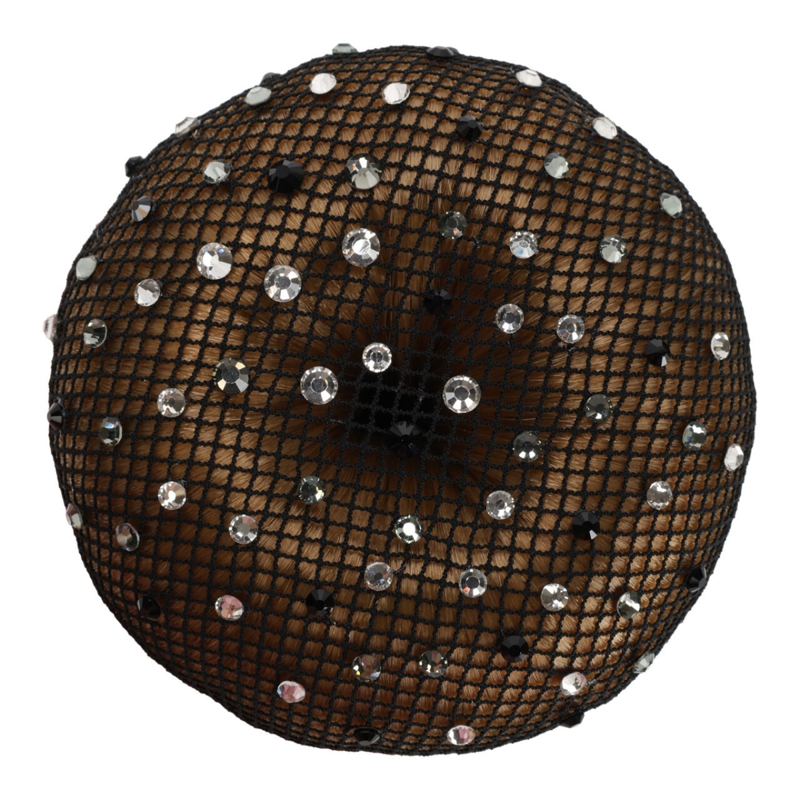 QHP Rhinestone Hair Net-3