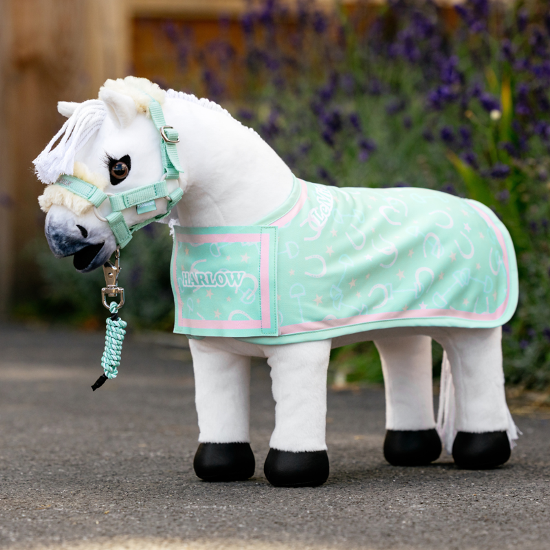 LeMieux Harlow Toy Pony Printed Rug - Softmint-1